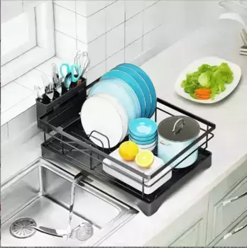 Сушилка для посуды «Schein» HD0111-BL на стол чёрная