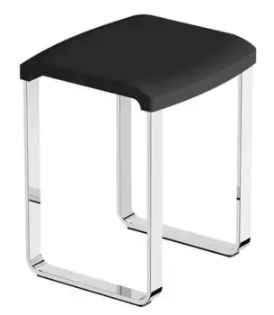 Табурет «Black & White» SN-0193 напольный хром/серый