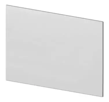 Торцевой экран под ванну «Акватек» Мартиника белый левый