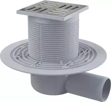 Трап для душа «AlcaPlast» APV1311 105/50 APV1311 боковой выпуск нержавеющая сталь