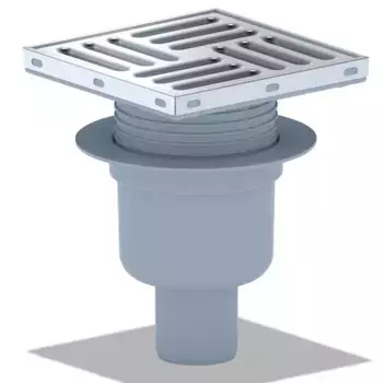 Трап для душа «АНИпласт» TA5712 150*150 мм TA5712 вертикальный выпуск нержавеющая сталь