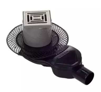 Трап для душа «Berges Wasserhaus» Platz Uno 150/150 боковой выпуск матовый хром