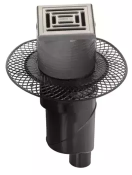 Трап для душа «Berges Wasserhaus» Platz Uno 150/150 вертикальный выпуск матовый хром