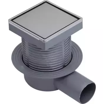 Трап для душа «Logan» Logan L006 100х100 00312515 боковой выпуск нержавеющая сталь