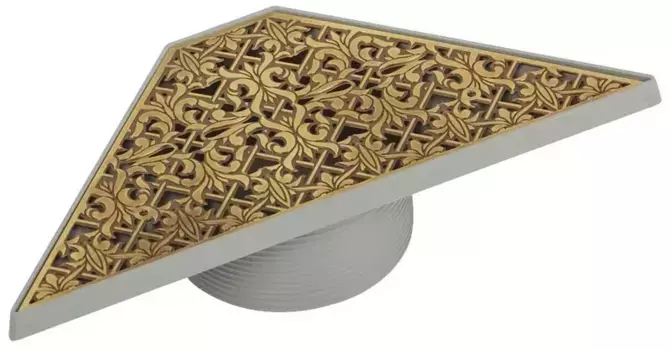 Трап для душа «Migliore» 24893-BR 300(52)х125 мм боковой выпуск бронза