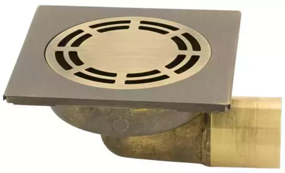 Трап для душа «Migliore» Ricambi 20207-BR120x120 mm боковой выпуск бронза