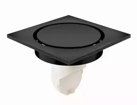 Трап для душа «Orange» TR01-003 100х100 TR01-003b вертикальный выпуск чёрный