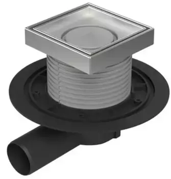 Трап для душа «Paini» 125/125 C381A боковой выпуск хром