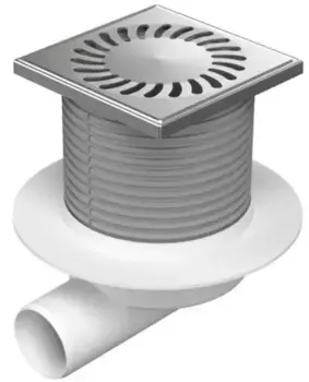 Трап для душа «Paini» Нептун 125/125 425XL боковой выпуск хром