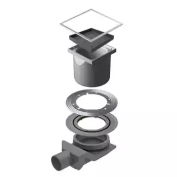 Трап для душа «Pestan» Confluo Standard 4 Ceramic 13000088 боковой выпуск под плитку/хром