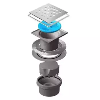 Трап для душа «Pestan» Confluo Standard Drops Vertical 13000075 вертикальный выпуск Mask хром