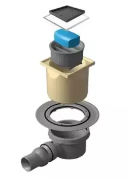 Трап для душа «Pestan» Confluo Standard Dry 1 Ceramic 13000107 боковой выпуск под плитку