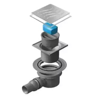 Трап для душа «Pestan» Confluo Standard Dry 1 Mask 13000067 боковой выпуск хром