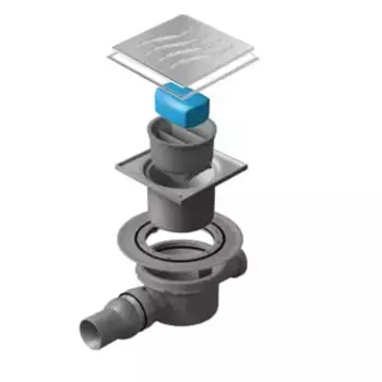 Трап для душа «Pestan» Confluo Standard Dry 2 Mask 13000068 боковой выпуск хром