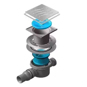 Трап для душа «Pestan» Confluo Standard Tide 2 13000071 боковой выпуск Mask хром