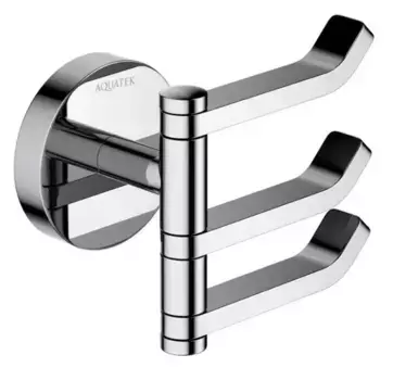 Тройной крючок «Акватек» Бетта AQ4632CR на стену хром