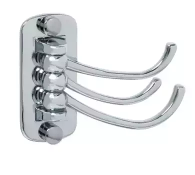 Тройной крючок «Fixsen» FX-505C на стену хром