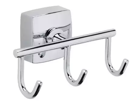 Тройной крючок «Fixsen» Kvadro FX-61305C на стену хром