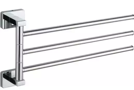Тройной поворотный полотенцедержатель «Fora» Style ST023 на стену хром