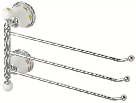 Тройной поворотный полотенцедержатель «Migliore» Provance 17670 на стену хром