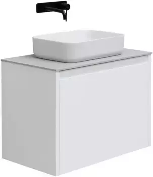 Тумба под раковину «Allen Brau» Fantasy 80 с 2 ящиками (1 скрытый) подвесная white matt