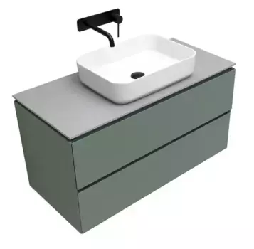 Тумба под раковину «Allen Brau» Infinity 100 подвесная cement grey matt