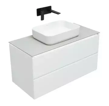 Тумба под раковину «Allen Brau» Infinity 100 подвесная white matt