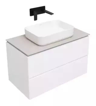 Тумба под раковину «Allen Brau» Infinity 85 подвесная white matt