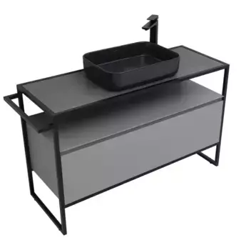 Тумба под раковину «Allen Brau» Priority 120 platinum grey matt