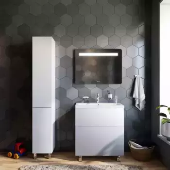 Тумба под раковину «Am.Pm» Gem 75 M90FSX07522WG32 белая глянцевая