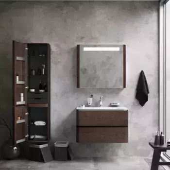 Тумба под раковину «Am.Pm» Sensation 80 подвесная табачный дуб