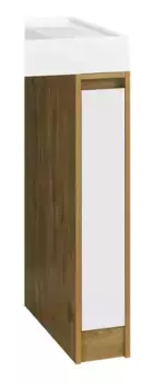 Тумба под раковину «Aquaton» Лондри 20 напол. белый/дуб рустикальный (1A2671K2LHDR0)