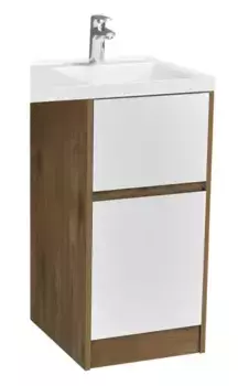 Тумба под раковину «Aquaton» Лондри 40 белая/дуб рустикальный