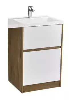 Тумба под раковину «Aquaton» Лондри 60 белая/дуб рустикальный