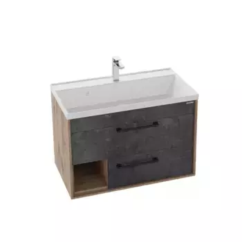 Тумба под раковину «Grossman» Реал 80 подвесная бетон/веллингтон