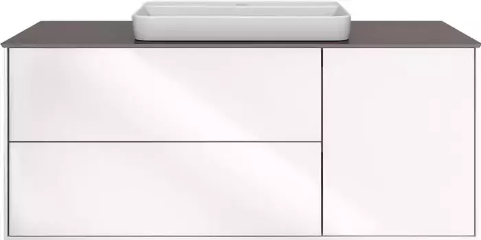 Тумба под раковину «Kerama Marazzi» Plaza Modern 120 с 3 ящиками подвесная белый глянец