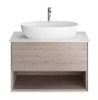 Тумба под раковину «Kerama Marazzi» Plaza Modern 80 подвесная дуб Орегон