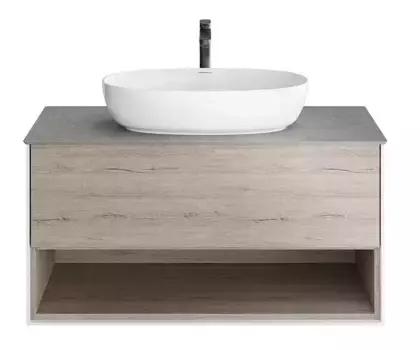 Тумба под раковину «Kerama Marazzi» Plaza Modern 100 подвесная дуб Орегон