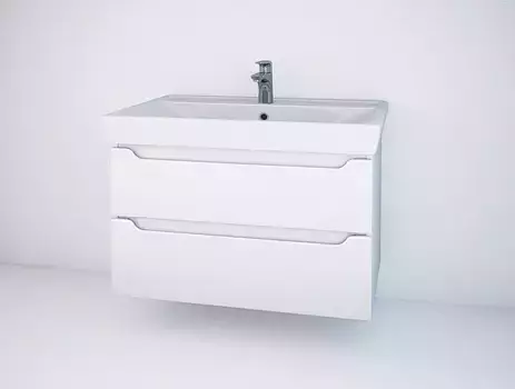 Тумба под раковину «Spectrum» Элиза 80 (арт 115) подвесная белая