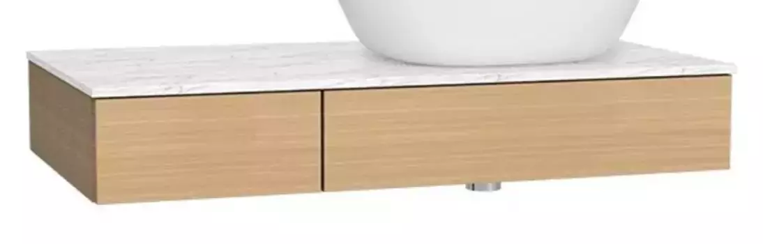 Тумба под раковину «Vitra» Origin 90 подвесная дуб правая