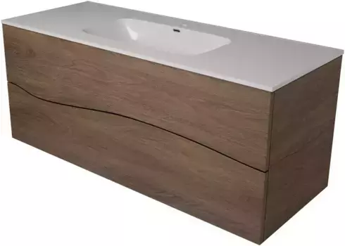 Тумба с раковиной «Allen Brau» Glority 120 1.35003.NW подвесная дуб антик