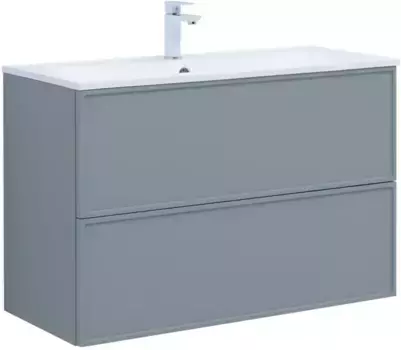Тумба с раковиной «Aquanet» Арт 100 (Арт 100) мисти грин