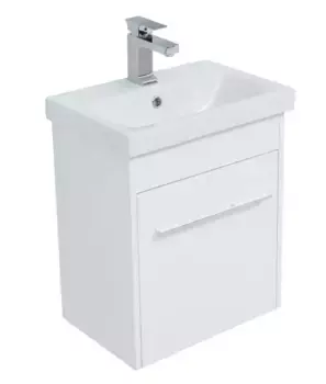 Тумба с раковиной «Aquanet» Августа 50 Moduo Slim (Moduo 50 Slim) подвесная белая