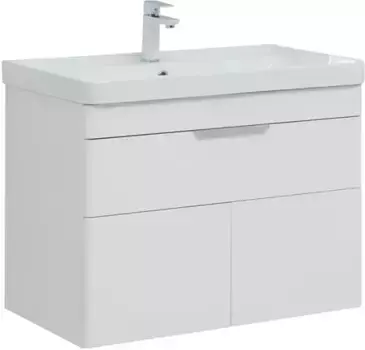 Тумба с раковиной «Aquanet» Ирис new 80 (Ирис 81) подвесная белый глянец