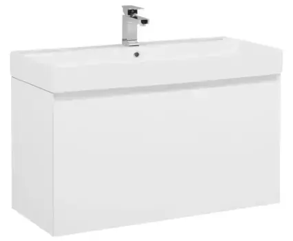 Тумба с раковиной «Aquanet» Йорк 100 (Stance 100) подвесная белая