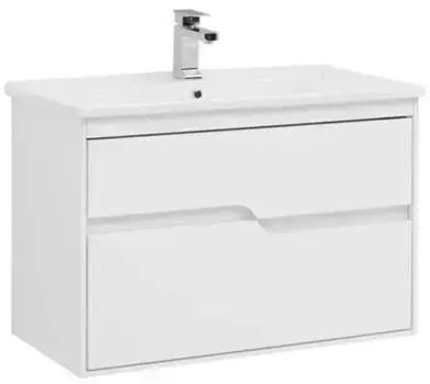 Тумба с раковиной «Aquanet» Модена 85 (Atria 85 9085) подвесная белая