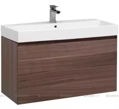 Тумба с раковиной «Aquanet» Нью Йорк 100 (Stance 100) подвесная орех