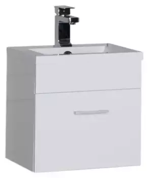 Тумба с раковиной «Aquanet» Нота 50 (Moduo 50) подвесная белая