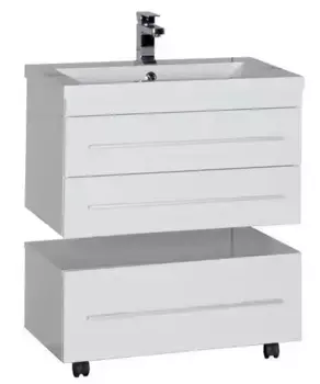 Тумба с раковиной «Aquanet» Нота 75 (Нота 75 New) подвесная белая