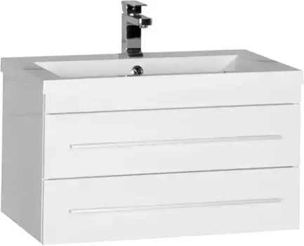 Тумба с раковиной «Aquanet» Нота 75 (Нота 75) подвесная белая